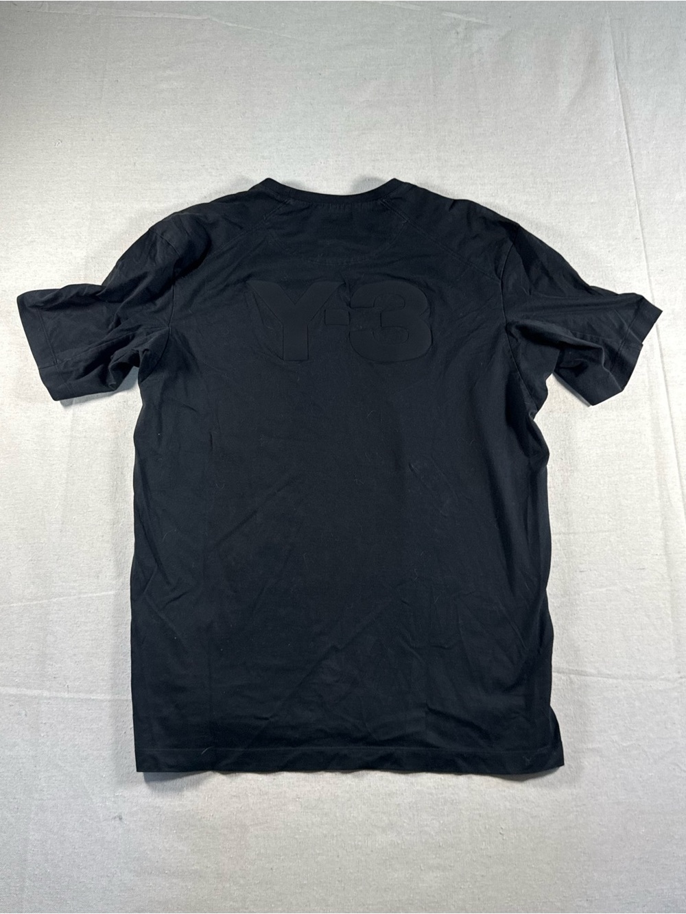 Y-3 Logo Black Shirt Adidas Collaboration Yohji Yamamoto Y-3 Logo T-Shirt